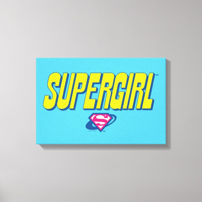 Lienzo Supergirl Pop Logo (Anverso)