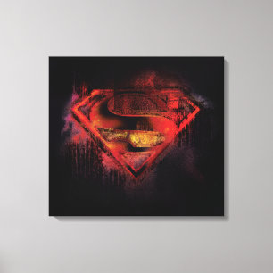 Lienzo Superman S-Shield   Logotipo pintado