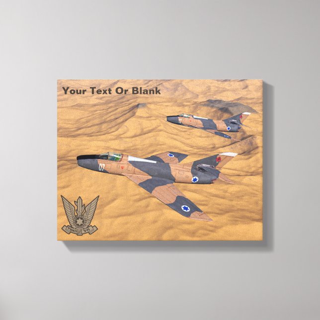 Lienzo Supermisterios israelíes sobre el desierto (Anverso)