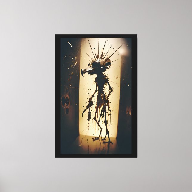 Lienzo Supervivencia del horror cotidiano por la Patrulla (Anverso)