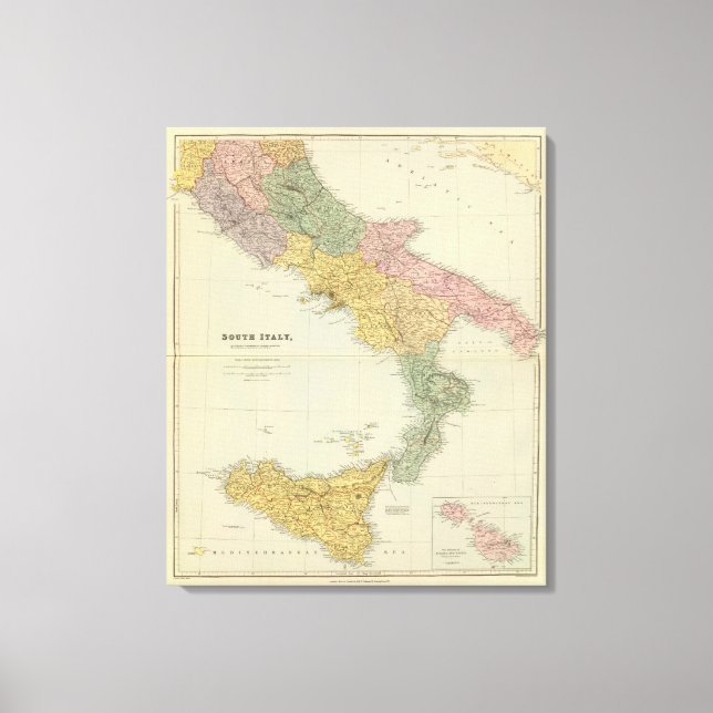 Lienzo Sur de Italia (Anverso)