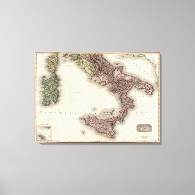 Lienzo Sur de Italia (Anverso)