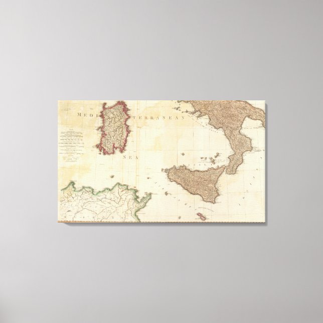 Lienzo Sur de Italia (Anverso)