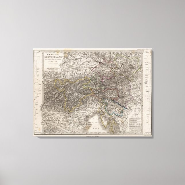 Lienzo Sureste de Alemania (Anverso)