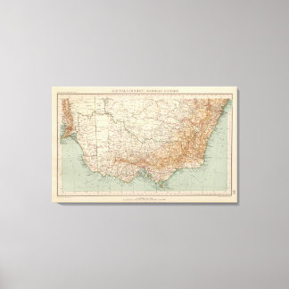 Lienzo Sureste de Australia en 168