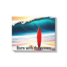 Surfboard vertical en arena