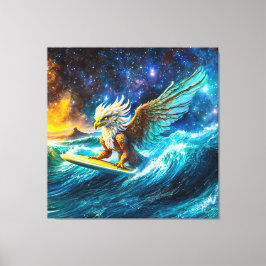 Lienzo Surfing Eagle Design por Rich AMeN Gill