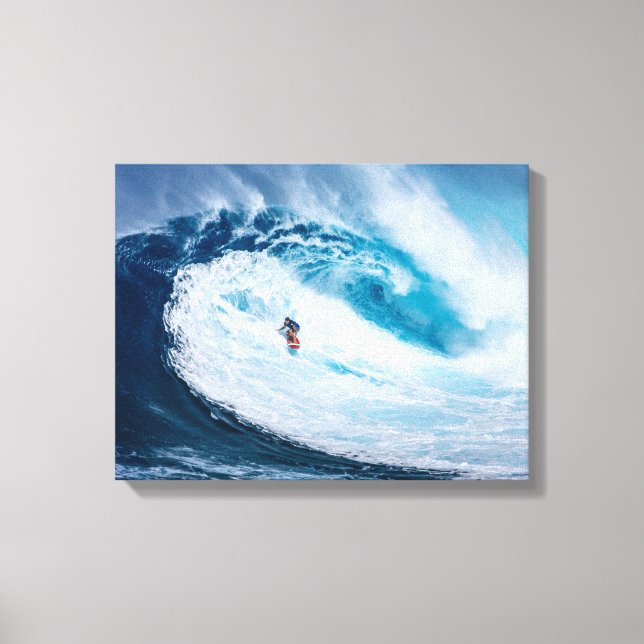 Lienzo Surfing the Tubes (Anverso)