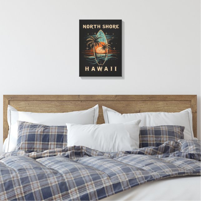 Lienzo Surfista North Shore Hawái  (Insitu(Dormitorio))