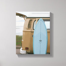 Lienzo Surf's Up | Pintura de playa de Volkswagen en Surf