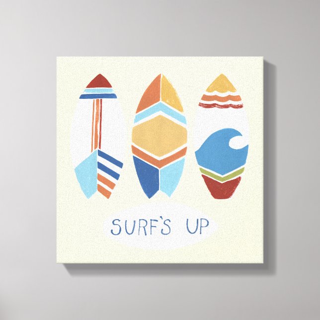 Lienzo ¡Surf's Up! Surfboards (Anverso)