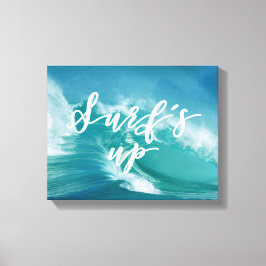 Lienzo Surf's Up | Tipografía divertida y cotización