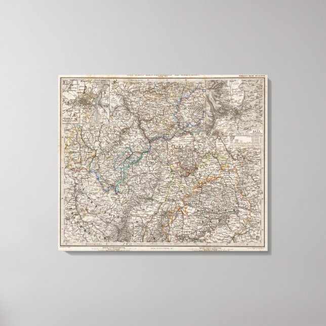 Lienzo Suroeste De Alemania Y Suiza (Anverso)