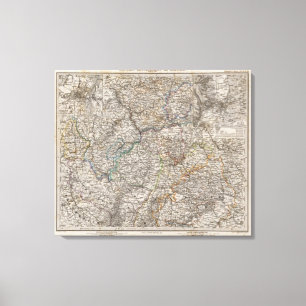 Lienzo Suroeste De Alemania Y Suiza