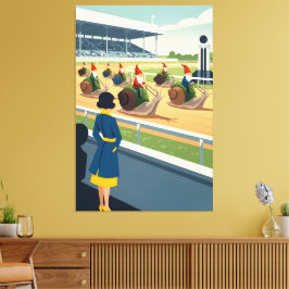 Lienzo Surreal anthropomorphic animal