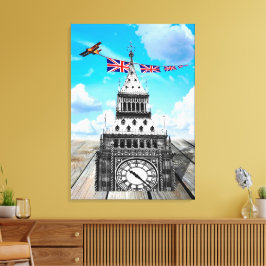 Lienzo Surreal Big Ben, London / British Art