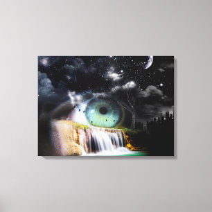 Lienzo Surrealismo de cascada
