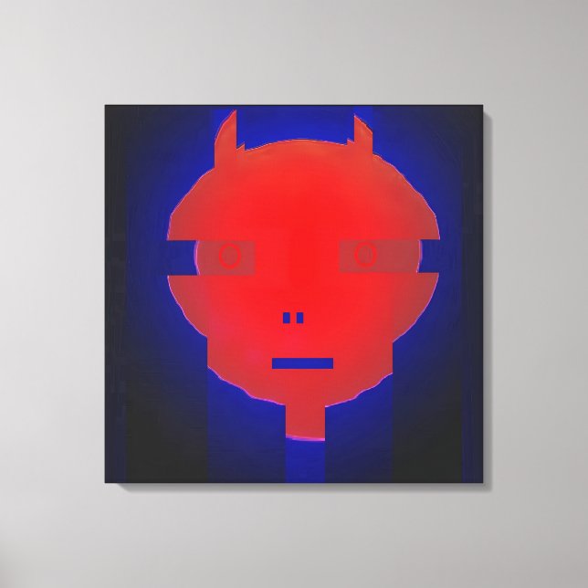 Lienzo Surrealismo del diablo digital Ken Gage (Anverso)