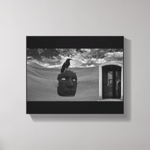 Lienzo Surrealista desierto de la muerte