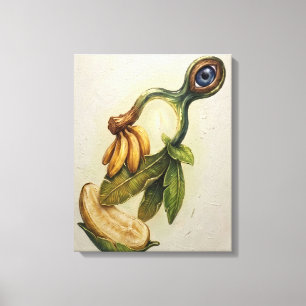 Lienzo surrealista Ojo de banana
