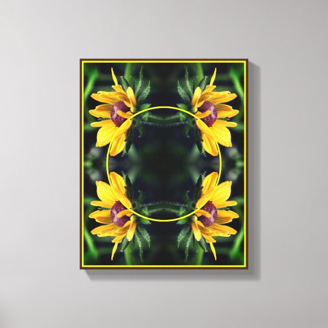 Lienzo Susan Flower De Ojos Negros Crea Tu Propia Foto (Anverso)