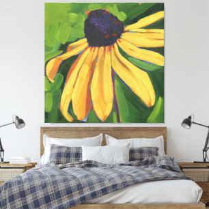Lienzo Susana de Ojos Negros Floral Grande