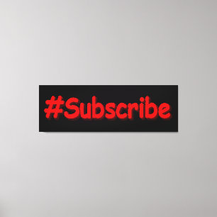 Lienzo "Suscribir" Diseño Cuto. ¡Hazte con una en Zazzle