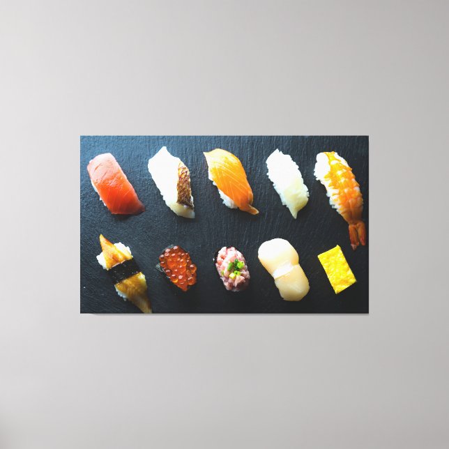 Lienzo Sushi Symphony on Slate - Canvas Art (Anverso)