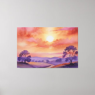 Lienzo "Susurros de Atardecer"