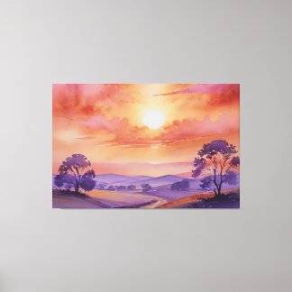 Lienzo "Susurros de la puesta del sol"