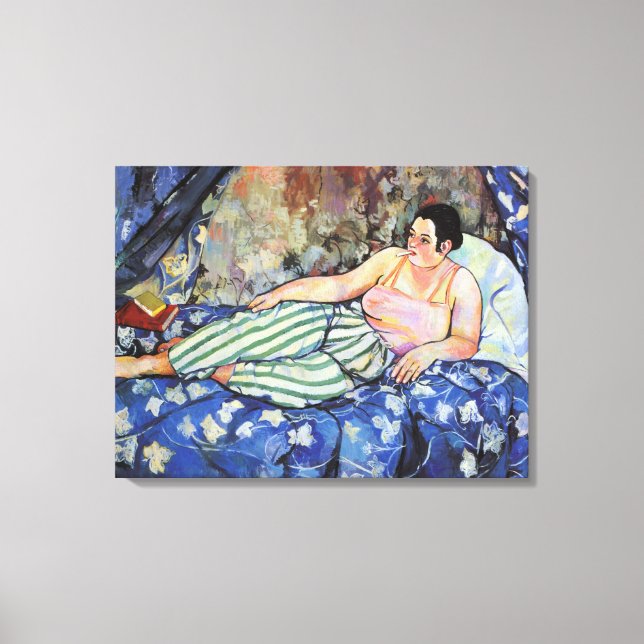 Lienzo SUZANNE VALADON - La habitación azul de 1923 (Anverso)