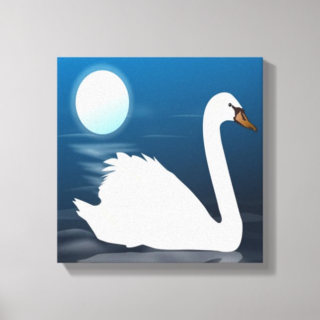 LIENZO SWAN BLANCO (Anverso)