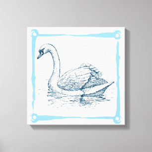 Lienzo Swan de venado
