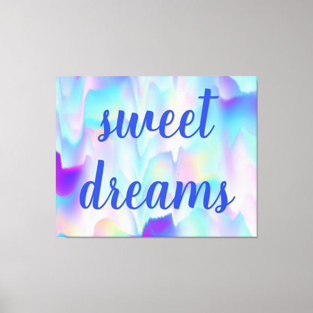 Lienzo Sweet Dreams Resumen las Luces del Norte (Anverso)