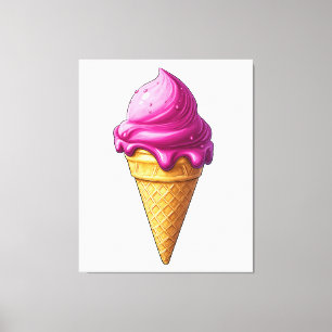 Lienzo Sweet Swirl - Ice Cream Art Print