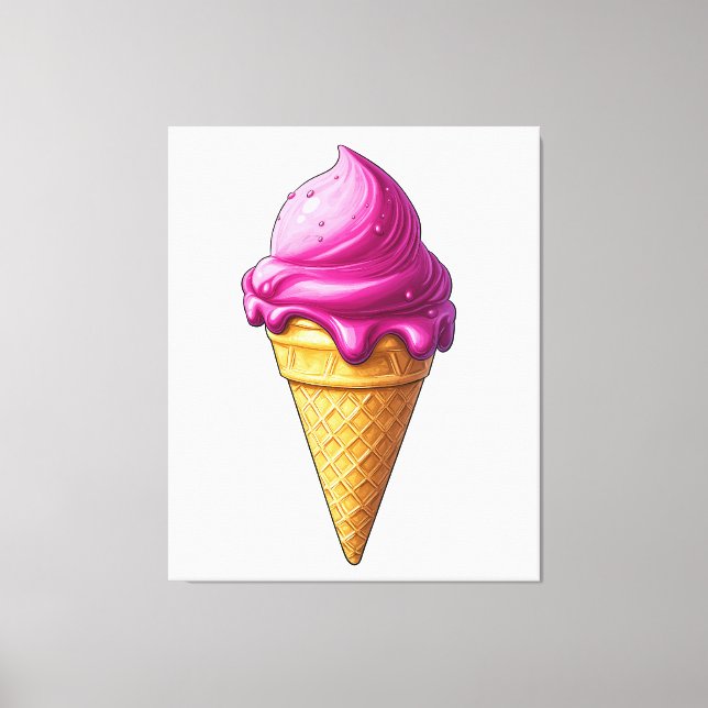 Lienzo Sweet Swirl - Ice Cream Art Print (Anverso)