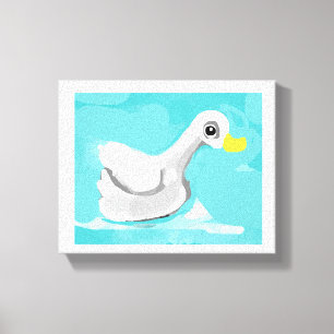 Lienzo Swimmer de pato