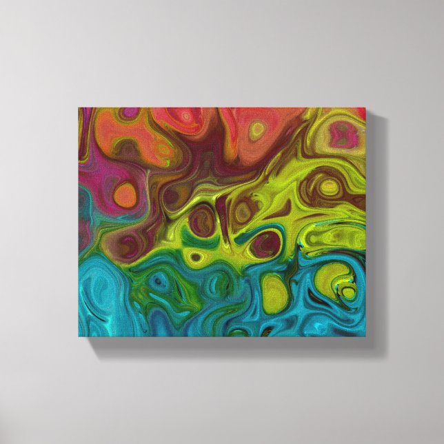 Lienzo swirly Resumen del artículo 4444 777 (Anverso)