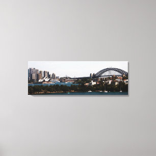 Lienzo Sydney » Casa de la Ópera y Puente del Puerto sobr