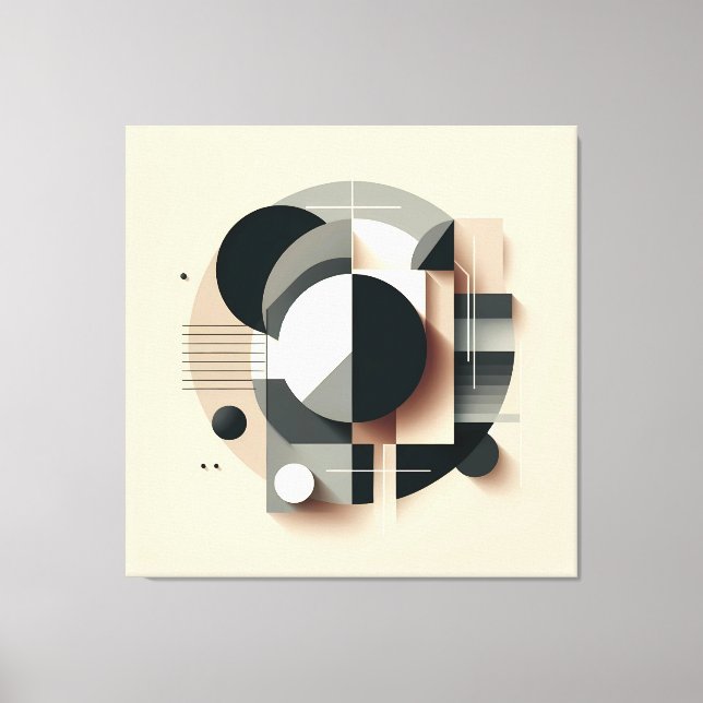 Lienzo Symmetric Dimensional Geometry (Anverso)