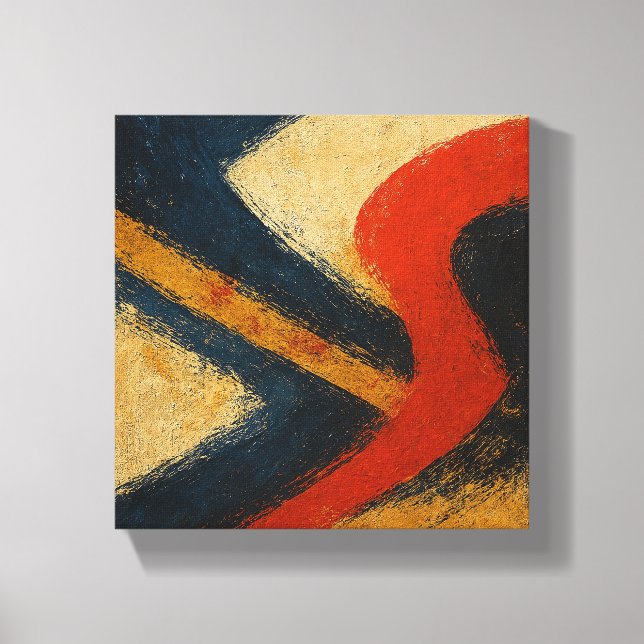 Lienzo "Symphony of Currents" Kyoto Edo Abstract (Anverso)