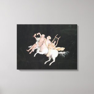 Lienzo T31466 Una mujer Centaur y compañera haciendo músi