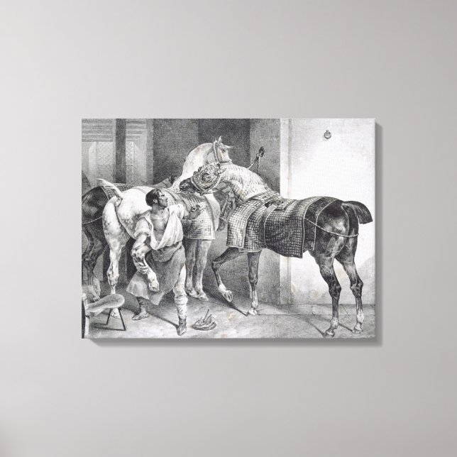 Lienzo T34894 The English Farrier, 1822 (litho) (Anverso)