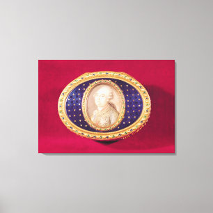 Lienzo Tabaquera con una miniatura del retrato de Louis