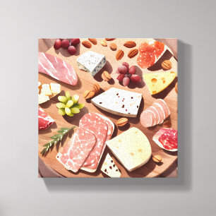 Lienzo Tabla de fiambres   Cocina y Comedor Gastronomía