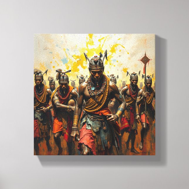 Lienzo Tableau Deco ( Massai Warrior ) (Anverso)