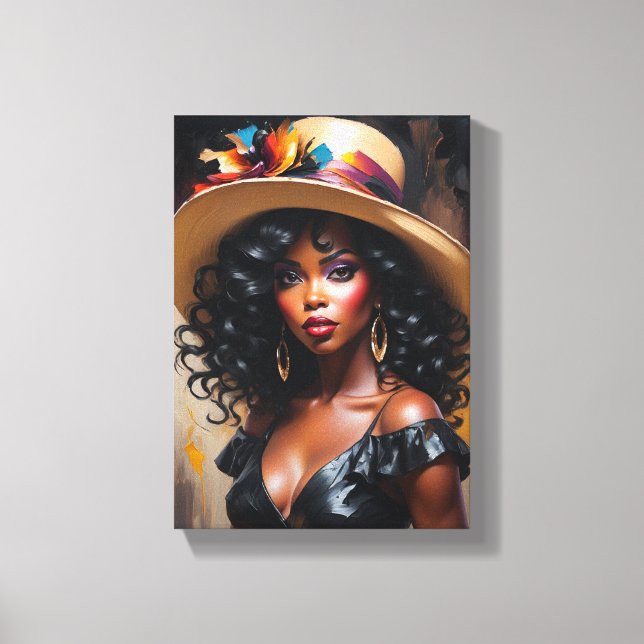 Lienzo Tableau Déco (The Grace) Portrait D'Une Diva  (Anverso)