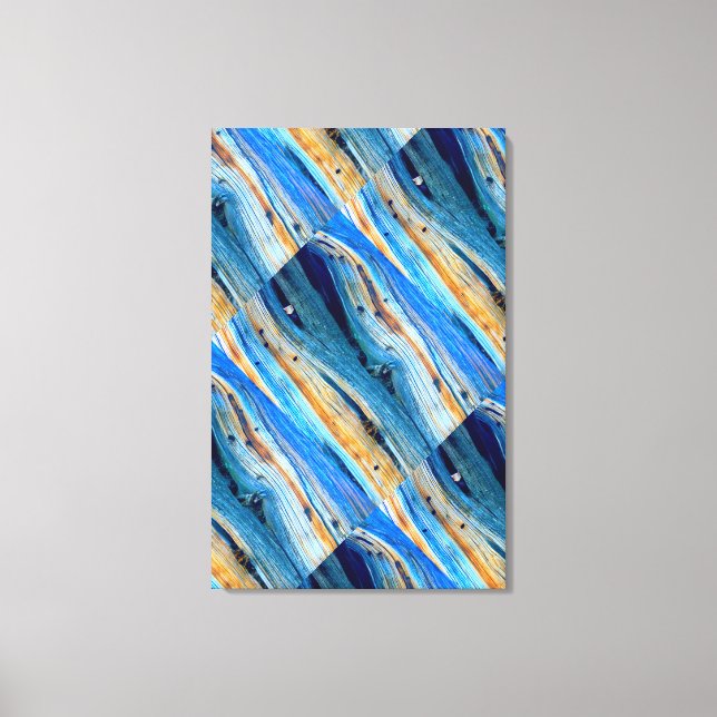 Lienzo tablero abstracto de granero meteorizado (Anverso)