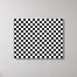 Lienzo Tablero de ajedrez clásico blanco y negro de STayl