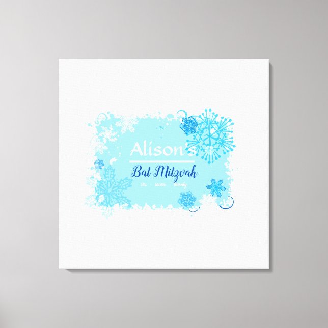 LIENZO TABLERO DE RECUERDOS DE FIRMAS PARA BAR MITZVAH CO (Anverso)
